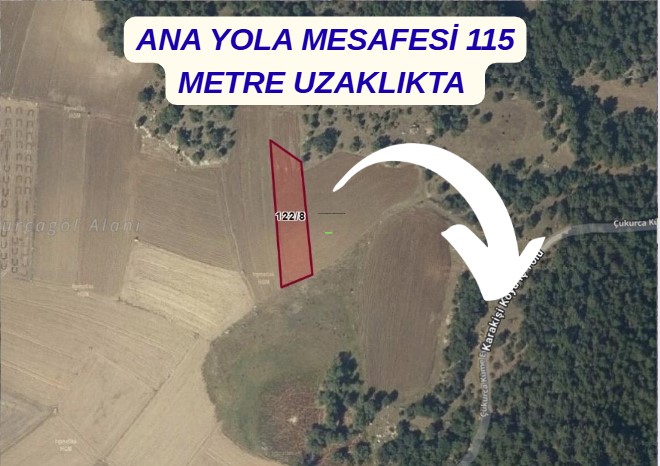 KÜTAHYA TAVŞANLI KARAKİŞİ KÖYÜNDE 1.536 M² TARLA SATILIKTIR. - KÜTAHYA TAVŞANLI fotoğraf 7